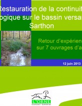 Presentation de la continuité du Sarthon ©CD61