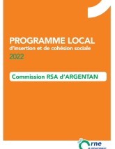Programme local d'insertion et de cohésion sociale 2022 - Commission RSA Argentan