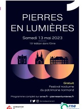 Programme de Pierres en Lumières 2023 dans l'Orne ©CD61