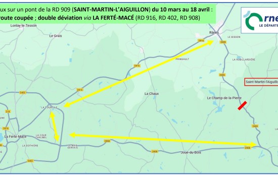 Réfection d’un pont à St-Martin-l’Aiguillon : la circulation déviée par La Ferté-Macé