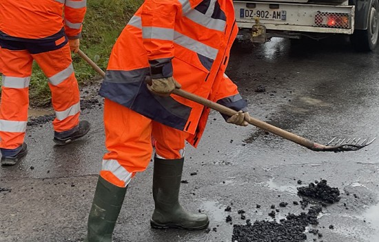 Travaux d’enrobé ©CD61