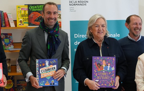 Inauguration des points-lecture au Foyer départemental de l’Enfance 2026 ©CD61