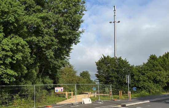 Voie verte travaux sur le pylône de téléphonie mobile juin 2026 ©CD61