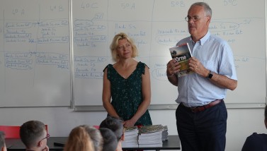 visite de rentrée au collège Louis Grenier 2023 ©CD61