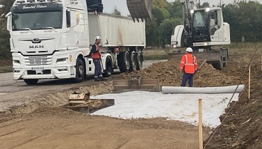 L’aire de stationnement de Lonrai 2026 ©CD61