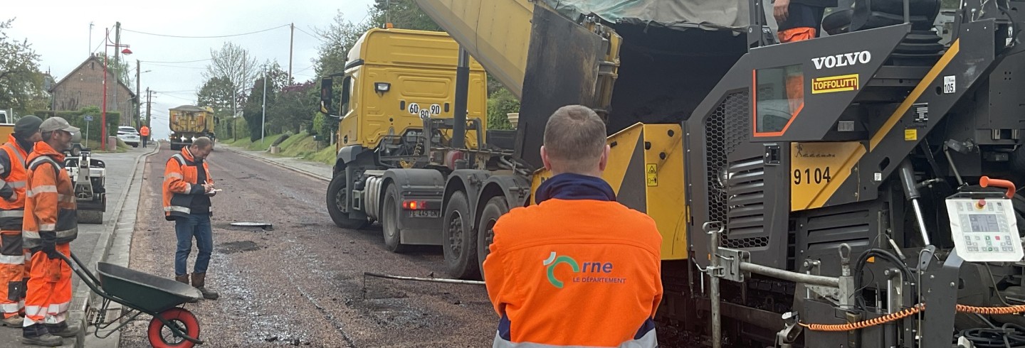 Travaux sur les routes de l’Orne en novembre
