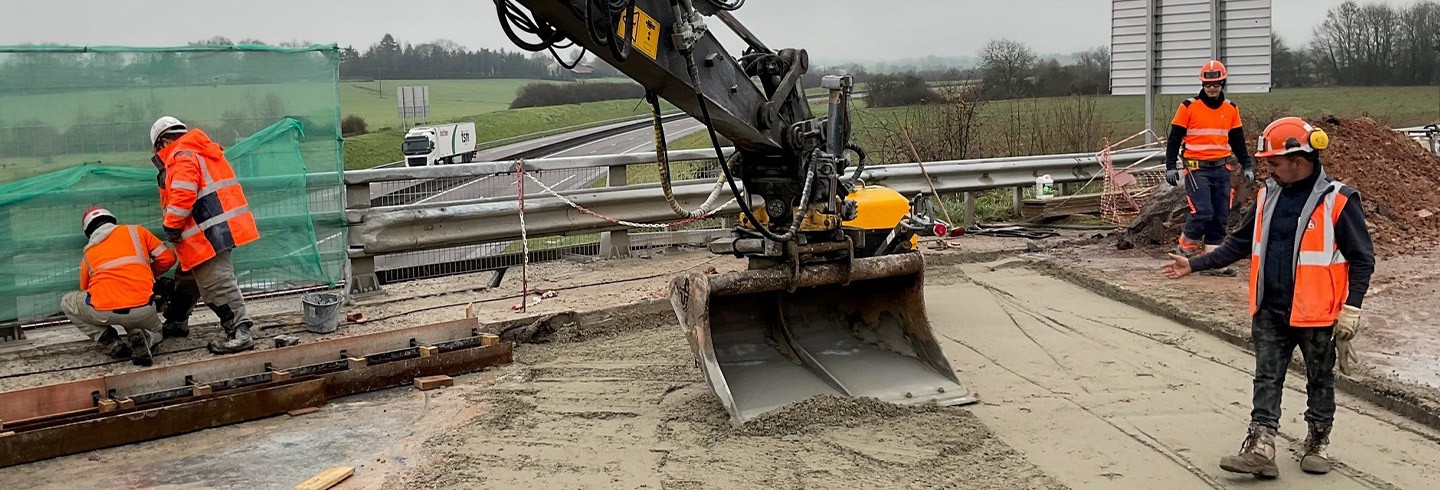 Travaux sur le pont la route Alençon-Larré 2025 ©CD61