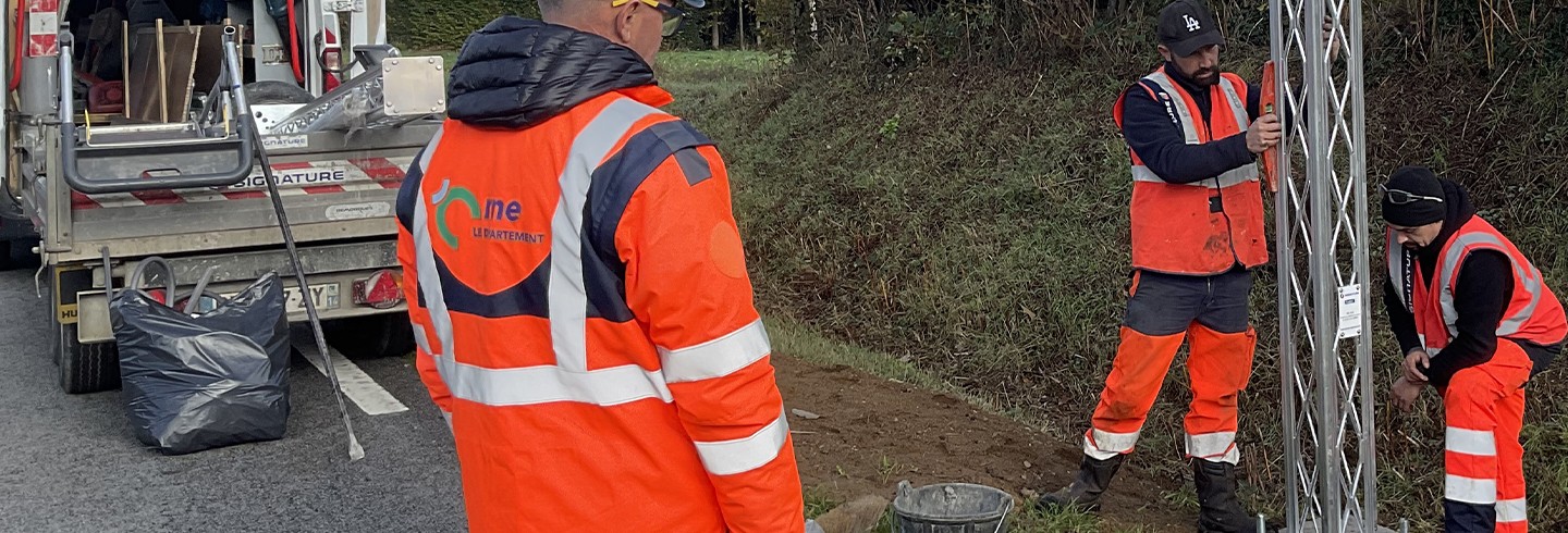 Chantiers sur les routes de l'Orne avril 2026 ©CD61