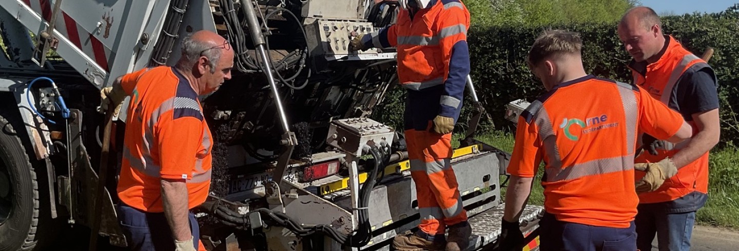 Travaux sur les routes de l'Orne en octobre 2026 - CD61