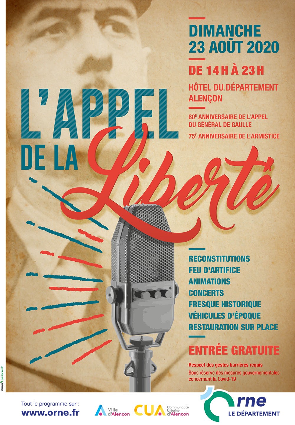 Affiche de L'Appel de la Liberté ©CD61 Affiche de L'Appel de la Liberté ©CD61