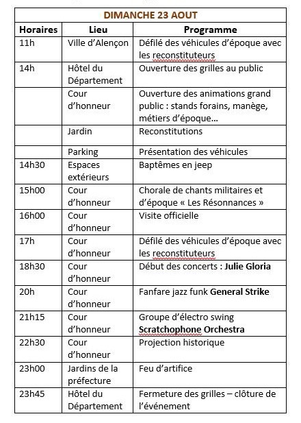 Programme L’Appel de la Liberté Programme L’Appel de la Liberté