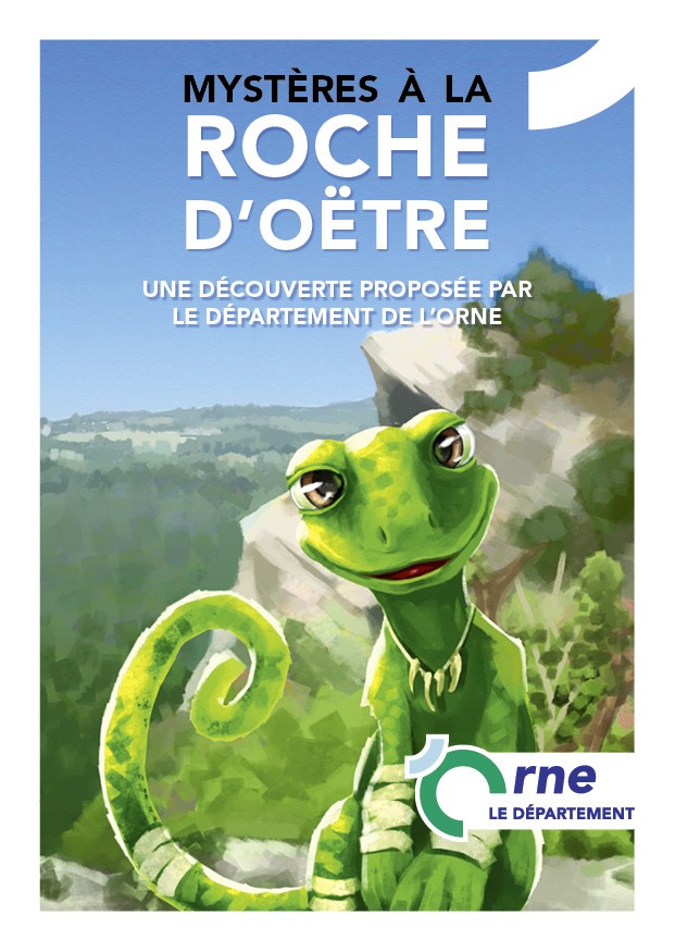 Affiche de l'application Mystères à la "Roche D'Oëtre" ©CD61 Affiche de l'application Mystères à la "Roche D'Oëtre" ©CD61
