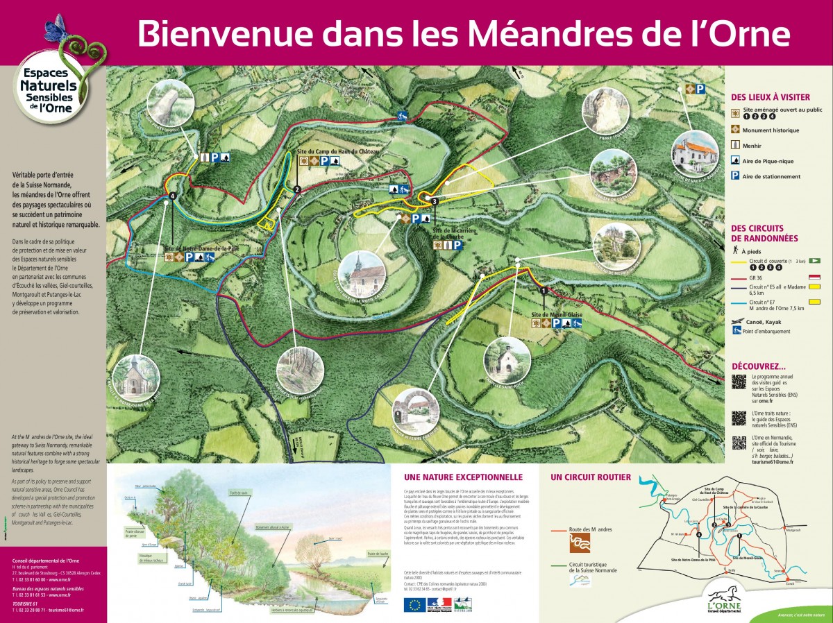 Les circuits des Méandres de l'Orne Les circuits des Méandres de l'Orne