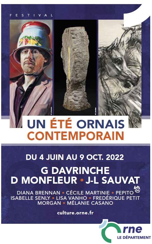 Affiche Festival Un été ornais contemporain ©CD61 Affiche Festival Un été ornais contemporain ©CD61
