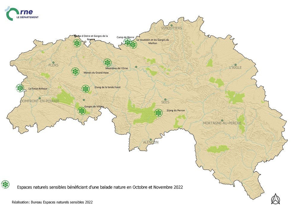 Carte des Animations dans les ENS Octobre et novembre 2022 ©CD61 Carte des Animations dans les ENS Octobre et novembre 2022 ©CD61