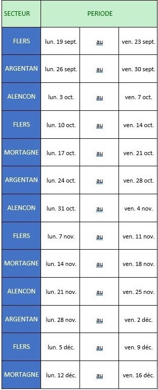 Tableau tournées bus numérique