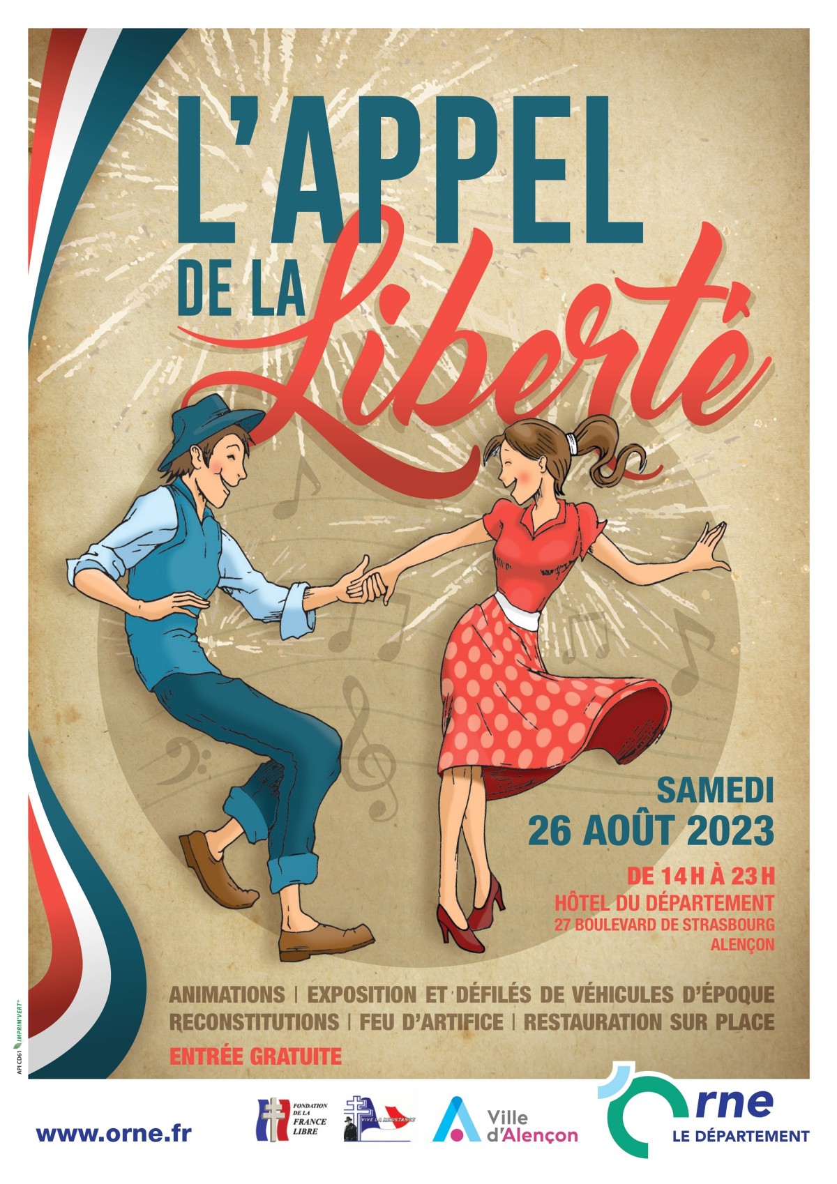 Affiche du festival L'Appel de la Liberté 2023 Affiche du festival L'Appel de la Liberté 2023