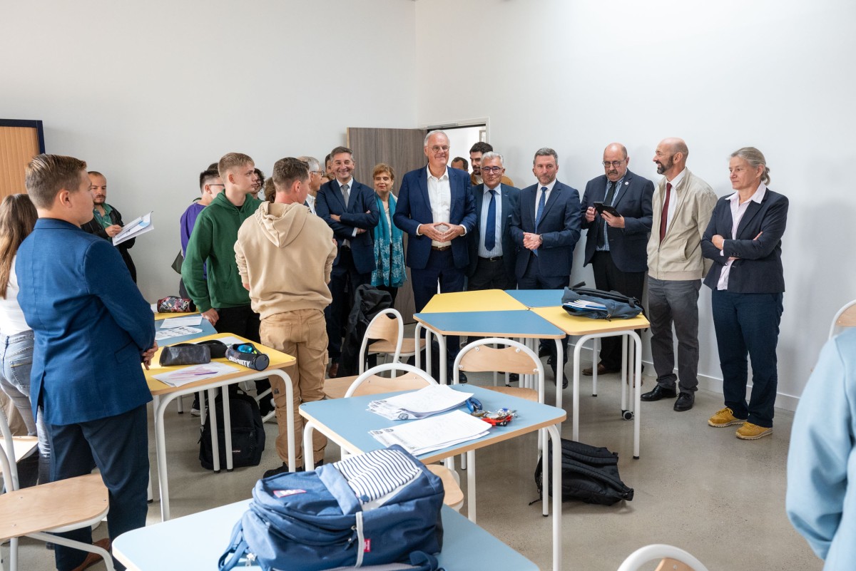 La 1ere phase des travaux du collège Molière de L'Aigle sont terminés. ©D.Commenchal La 1ere phase des travaux du collège Molière de L'Aigle sont terminés. ©D.Commenchal