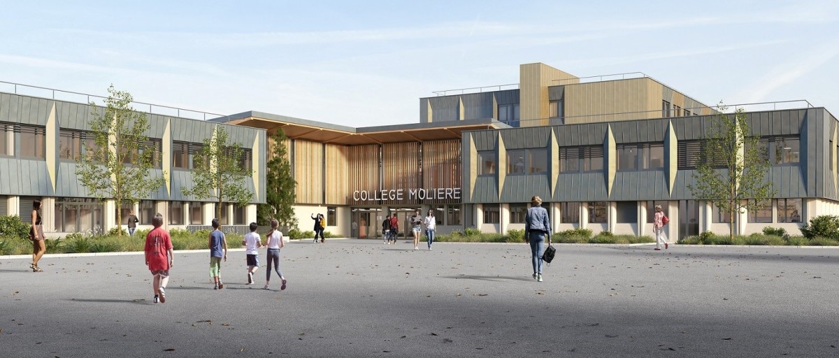 Collège Molière de L'Aigle ©Agence Anne Carcelen Collège Molière de L'Aigle ©Agence Anne Carcelen