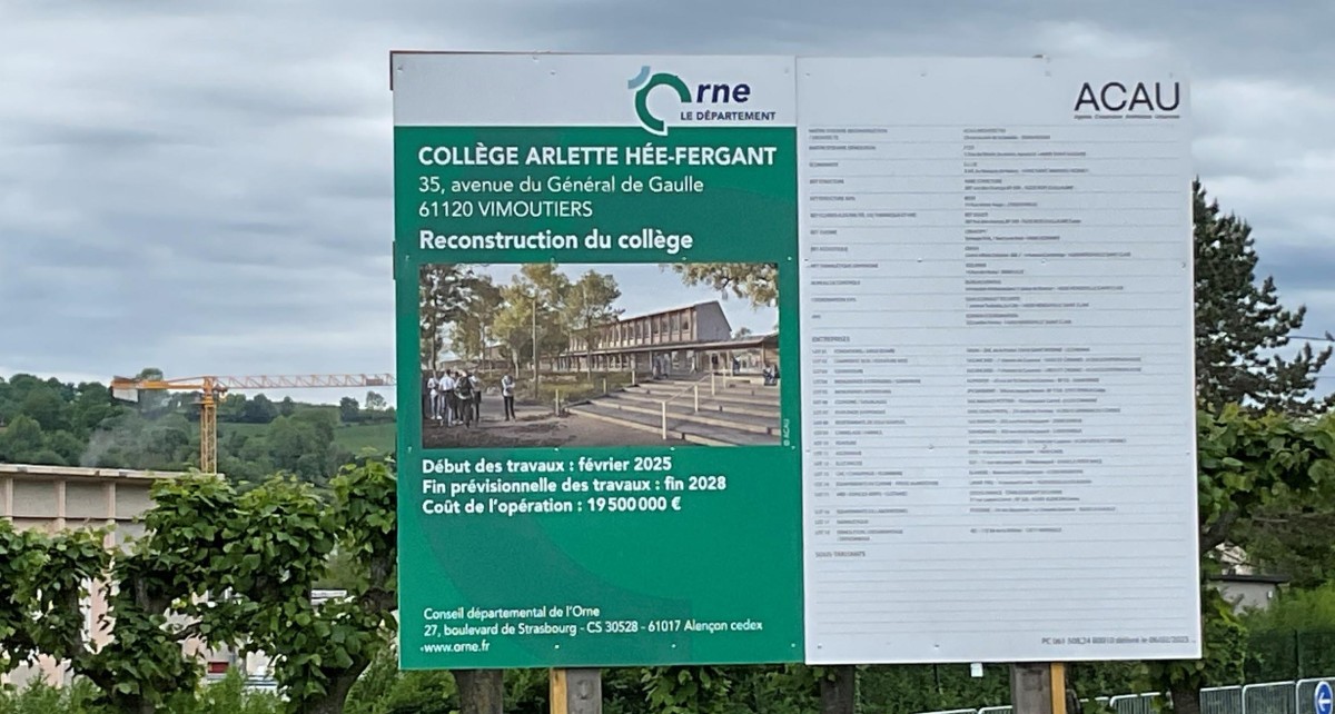 Collège Hée-Fergant à Vimoutiers 2025 ©CD61