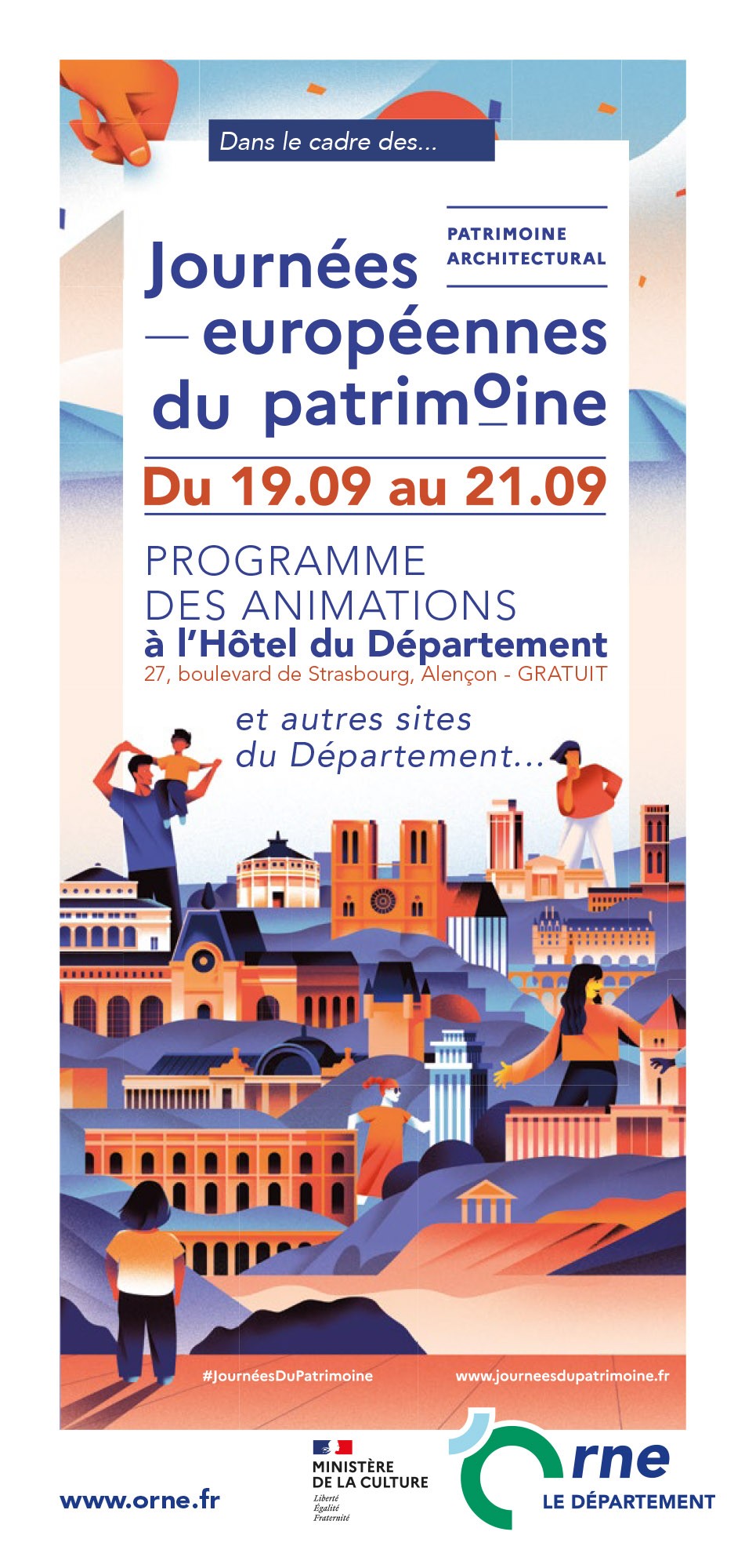 Programme du Département des Journées Européennes du Patrimoine 2025 ©CD61 Programme du Département des Journées Européennes du Patrimoine 2025 ©CD61