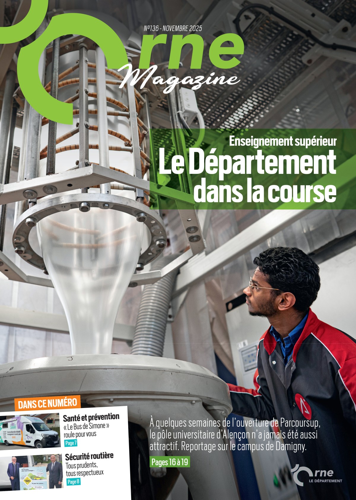 Orne Magazine 136 - Enseignement supérieur : le Département dans la course
