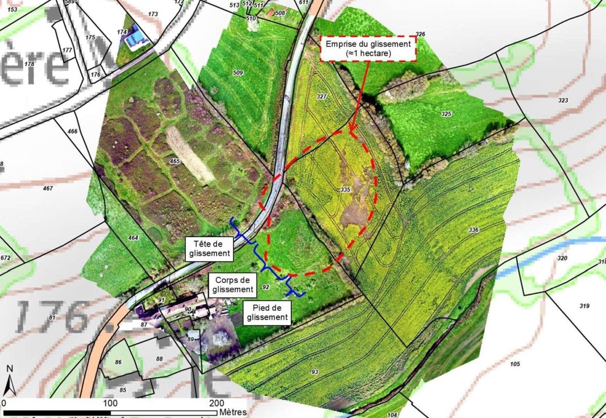 Plan de situation sur la RD136 - CD61