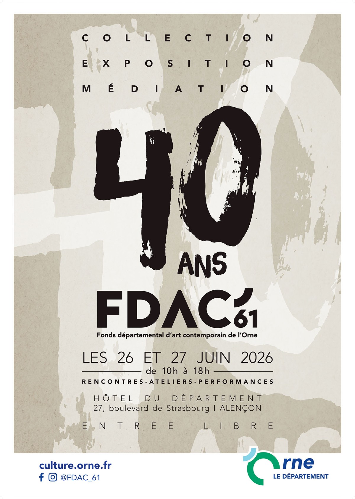 Affiche des 40ans du FDAC ©CD61
