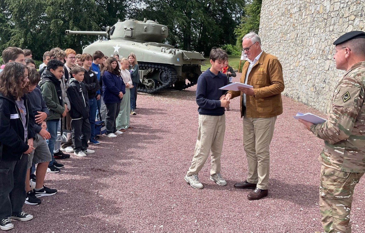 Dernier atelier du Passeport Orne Civisme à Montormel 2026 ©CD61
