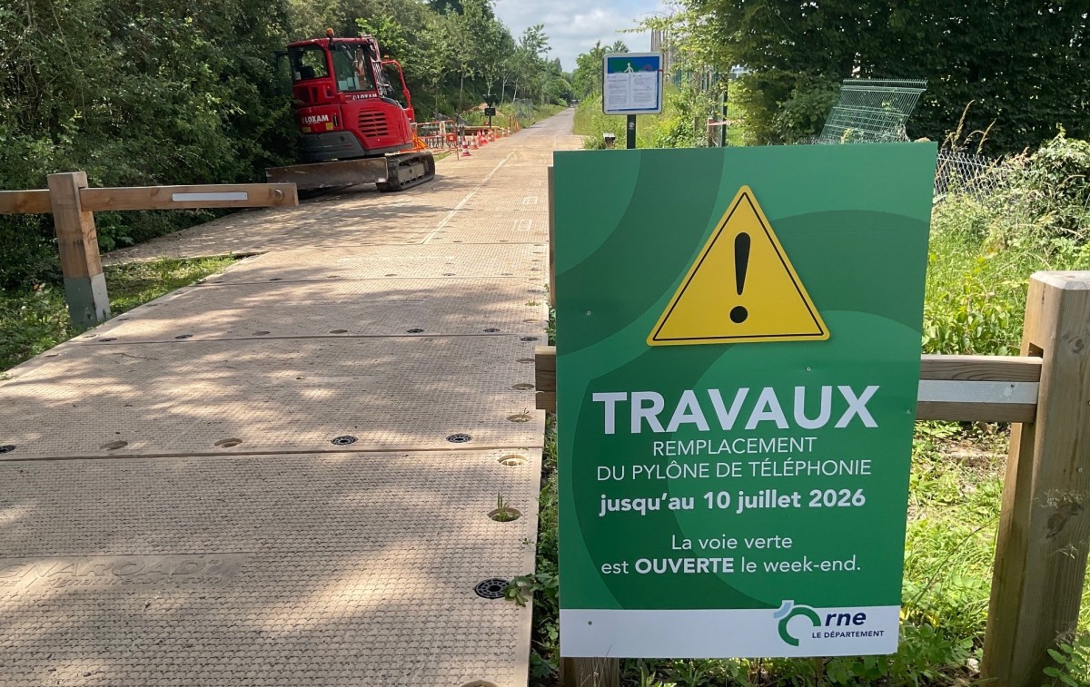 Voie verte Damigny ouverte le week-end pendant les travaux - CD61