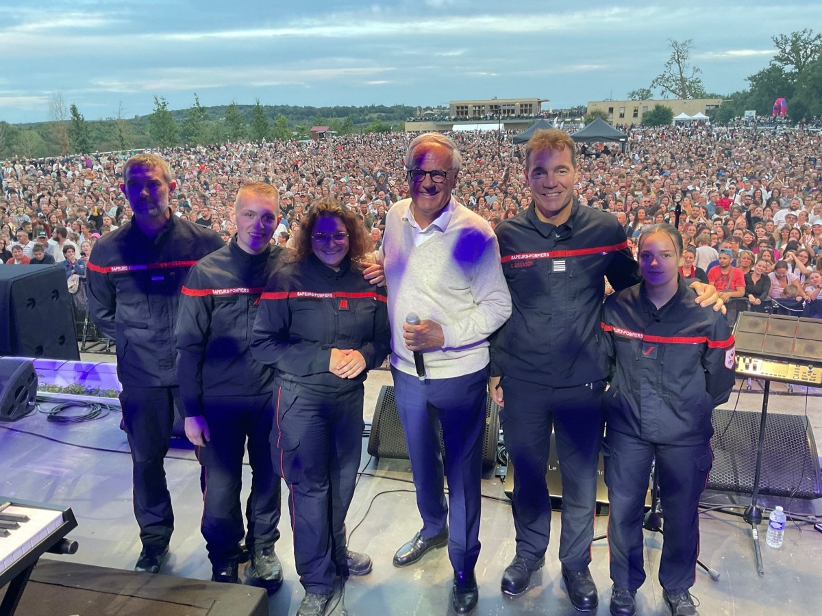 Christophe de Balorre soutien les pompiers de l'Orne