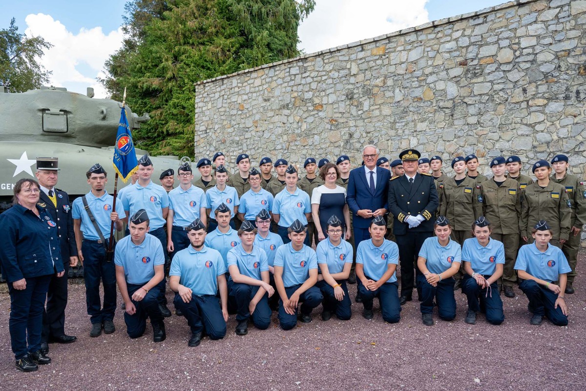 Commémoration du 82e anniversaire de la Bataille de Normandie ©D.Commenchal-CD61