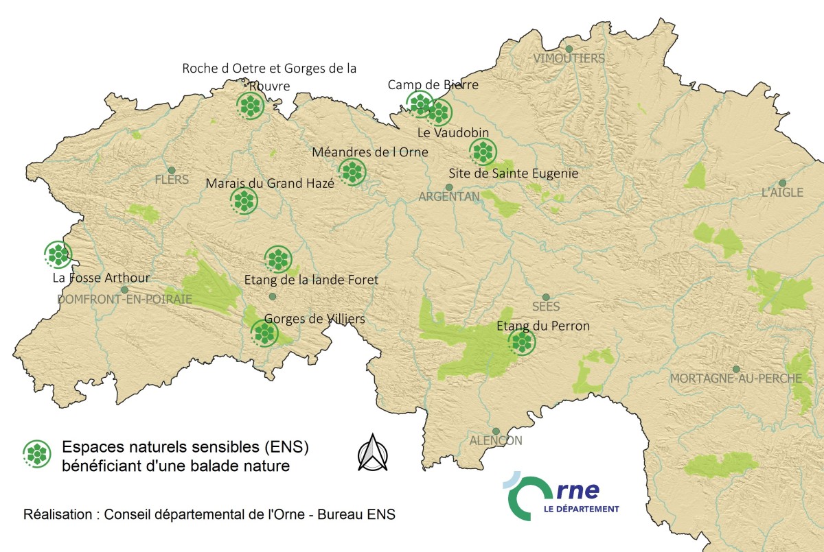 Carte balades natures octobre 2026