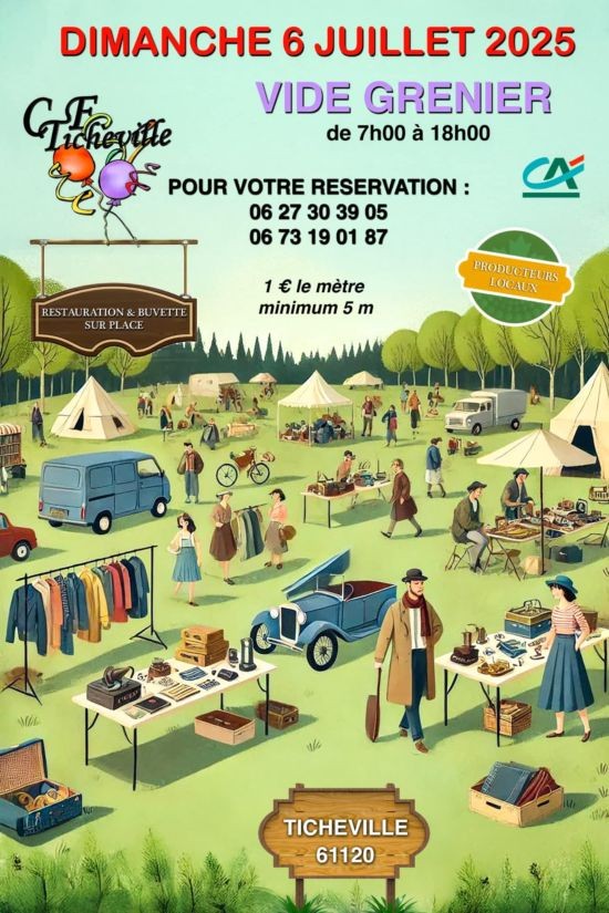 Vide-greniers à Ticheville | Comité des Fêtes Vide-greniers à Ticheville | Comité des Fêtes