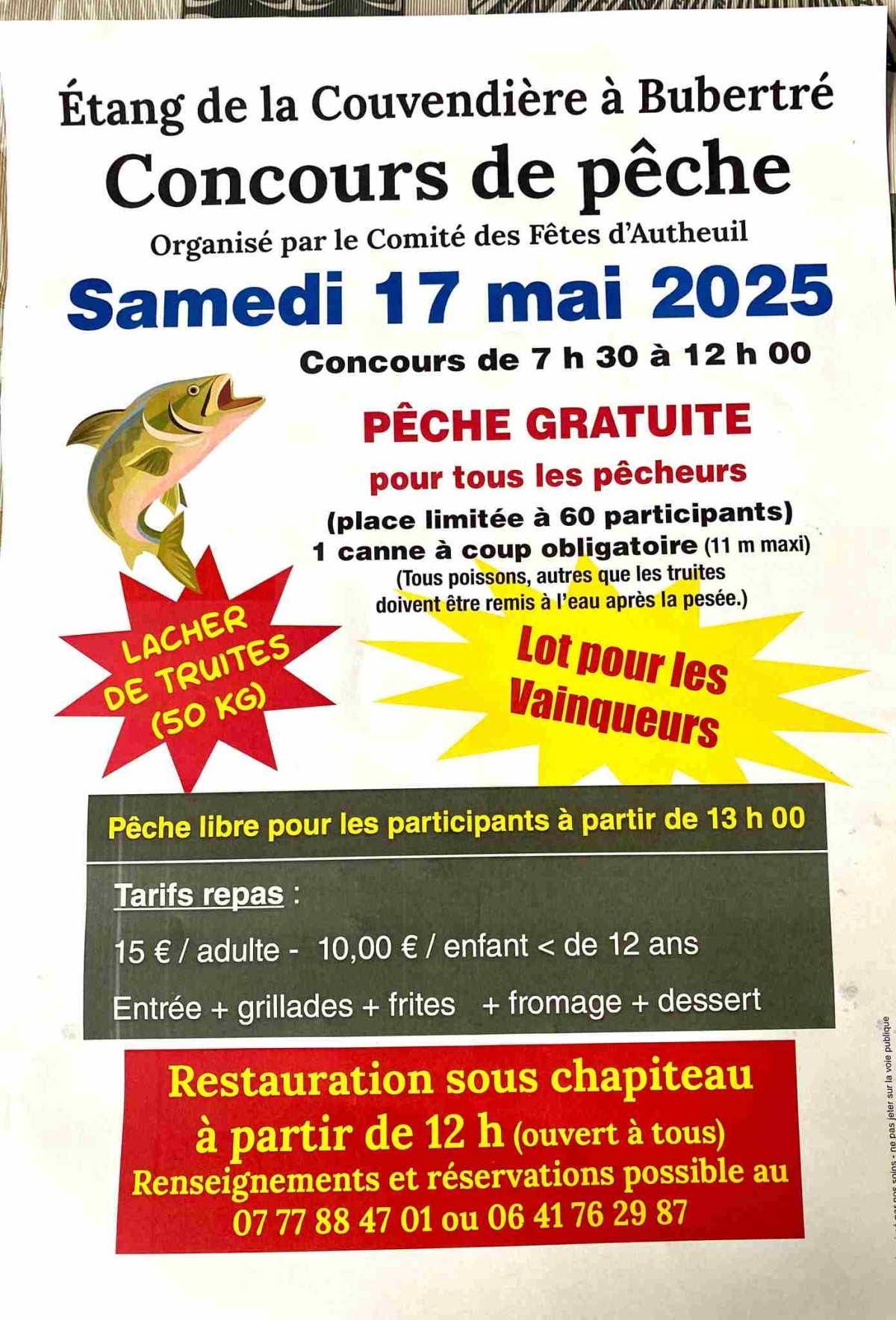 Concours de pêche Bubertré | ©CDFAutheuil Concours de pêche Bubertré | ©CDFAutheuil