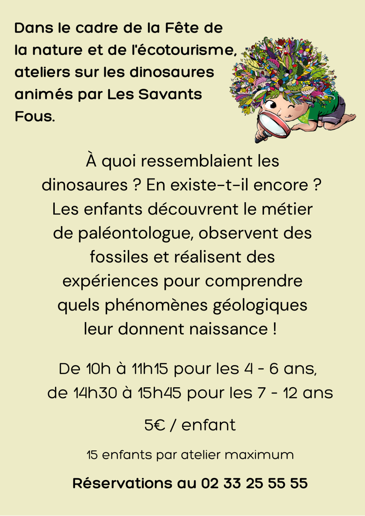 Atelier Dinosaures Muséales | ©LesMuséales Atelier Dinosaures Muséales | ©LesMuséales