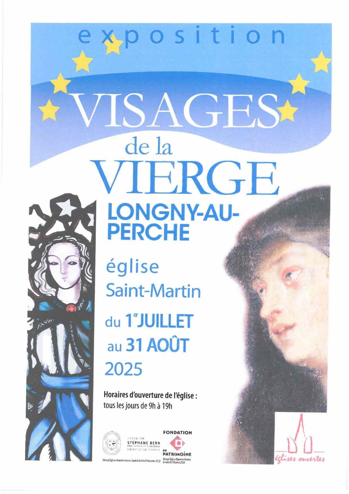 Exposition visage de la vierge 1er juillet -31 aoûtLongny | ©EglisesOuvertes