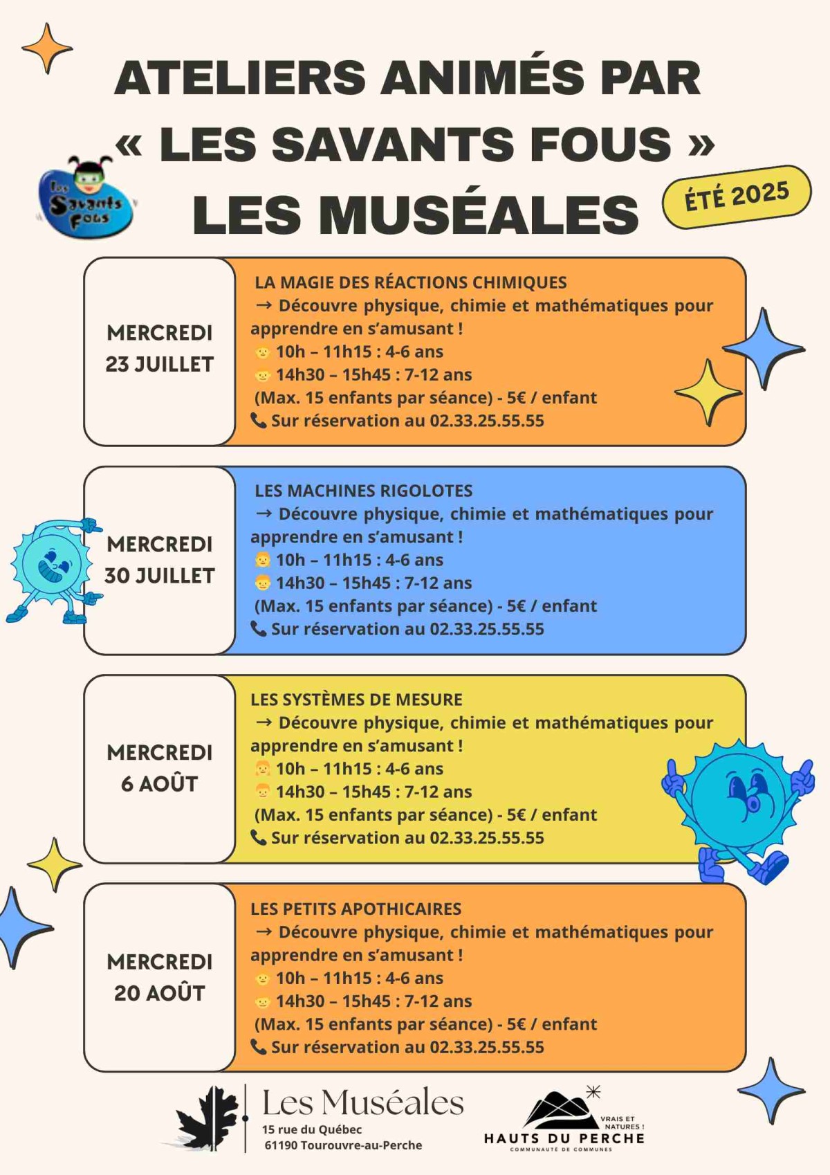 Atelier les Savants Fous Muséales 2025 | ©LesMuséales Atelier les Savants Fous Muséales 2025 | ©LesMuséales