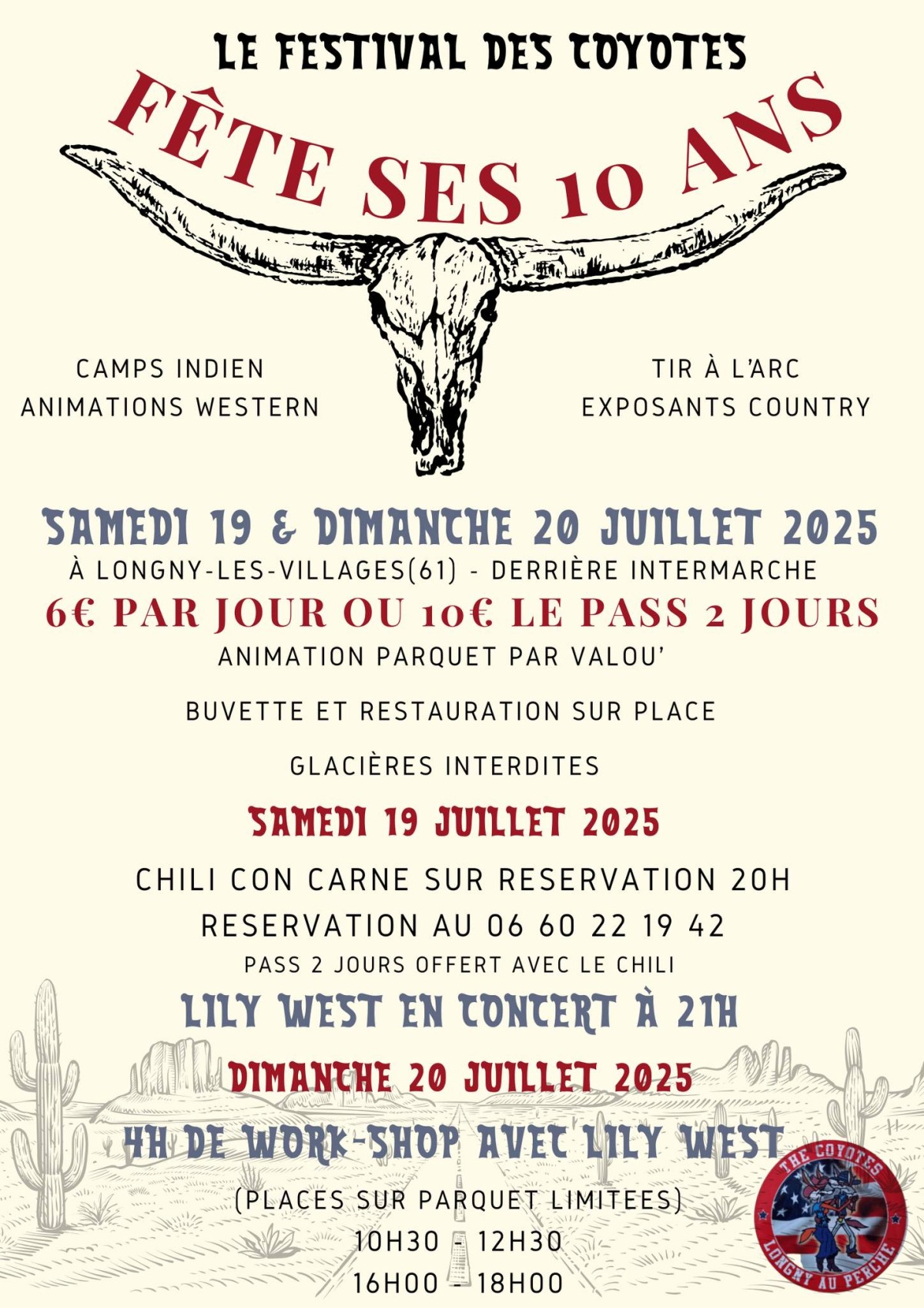 Festival des coyotes Longny 2025 | ©TheCoyoteLine Dance
