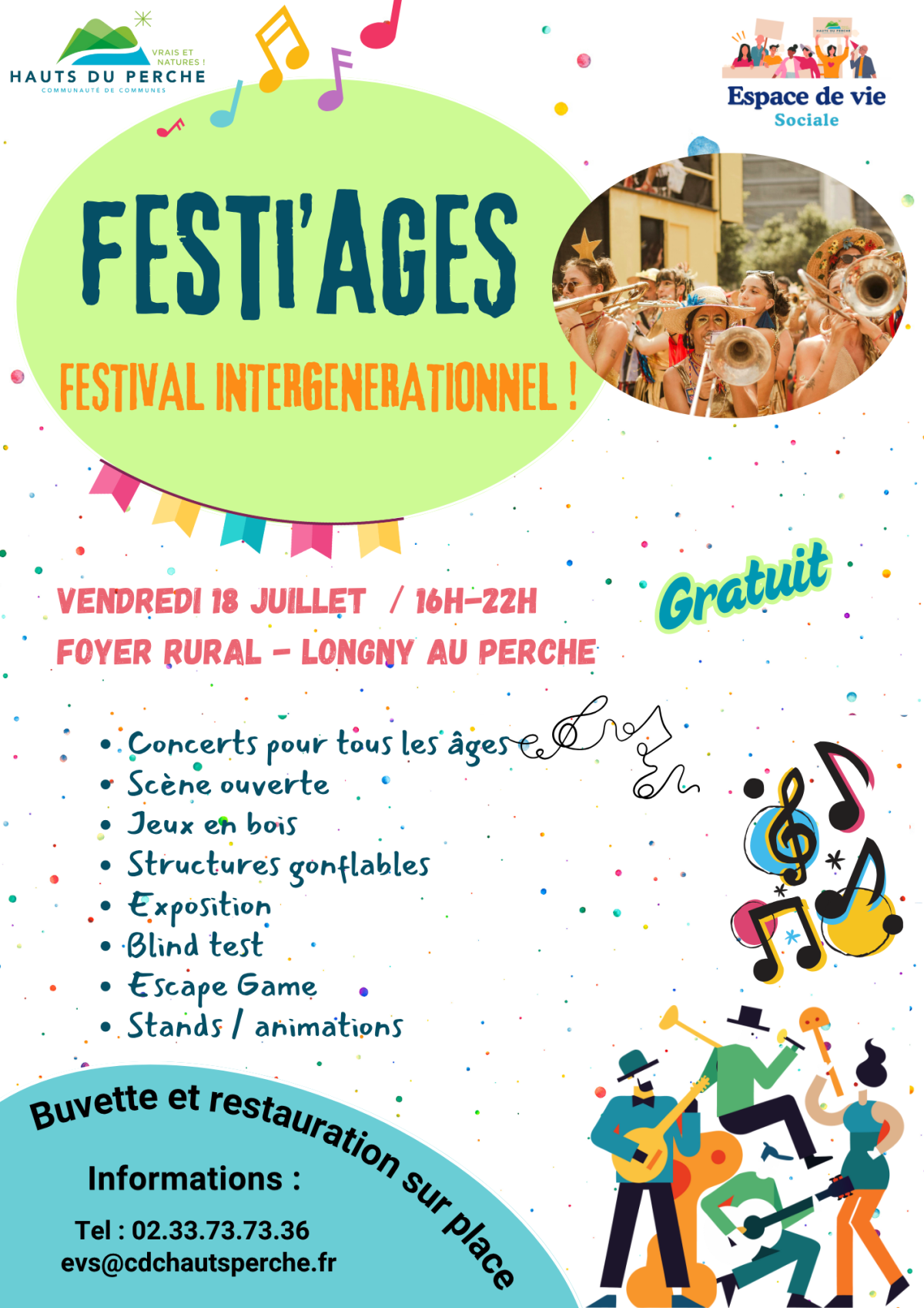 Affiche Festi'âges 2025 Longny | ©EVSHautsduPerche