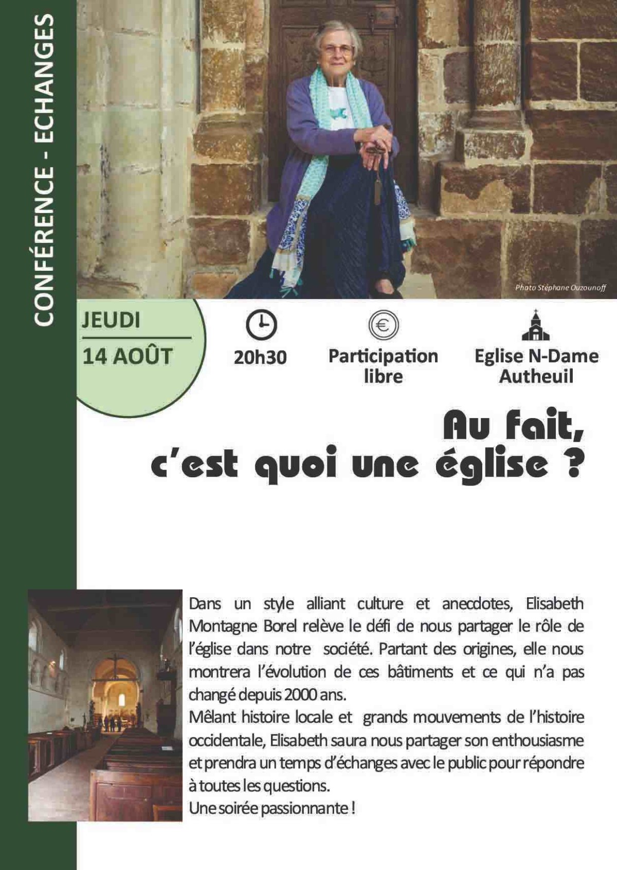 14 août conférence au fait c'est quoi une église | ©AutheuilPatrimoineetCulture
