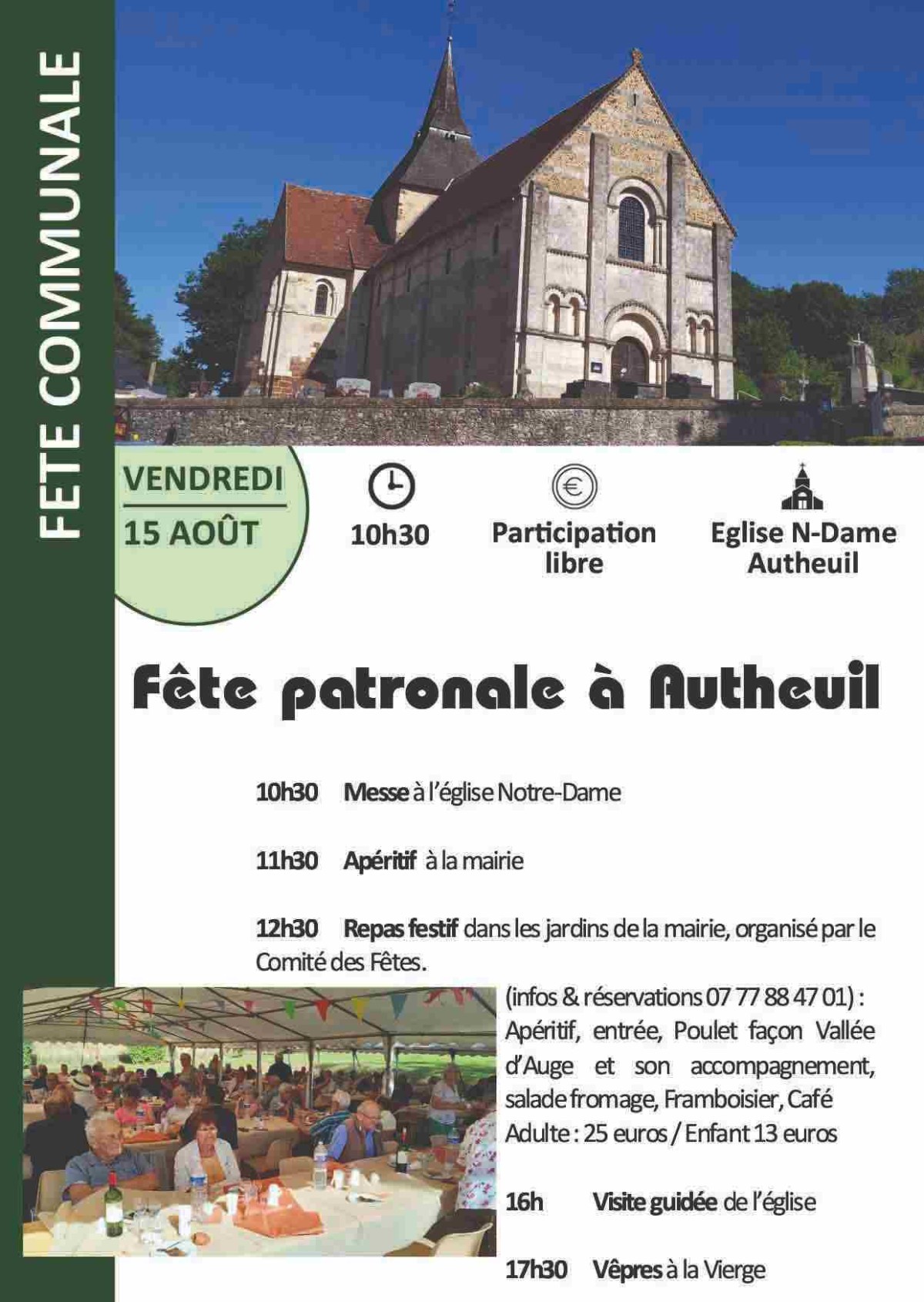 15 août Fête patronale | ©AutheuilPatrimoineetCulture