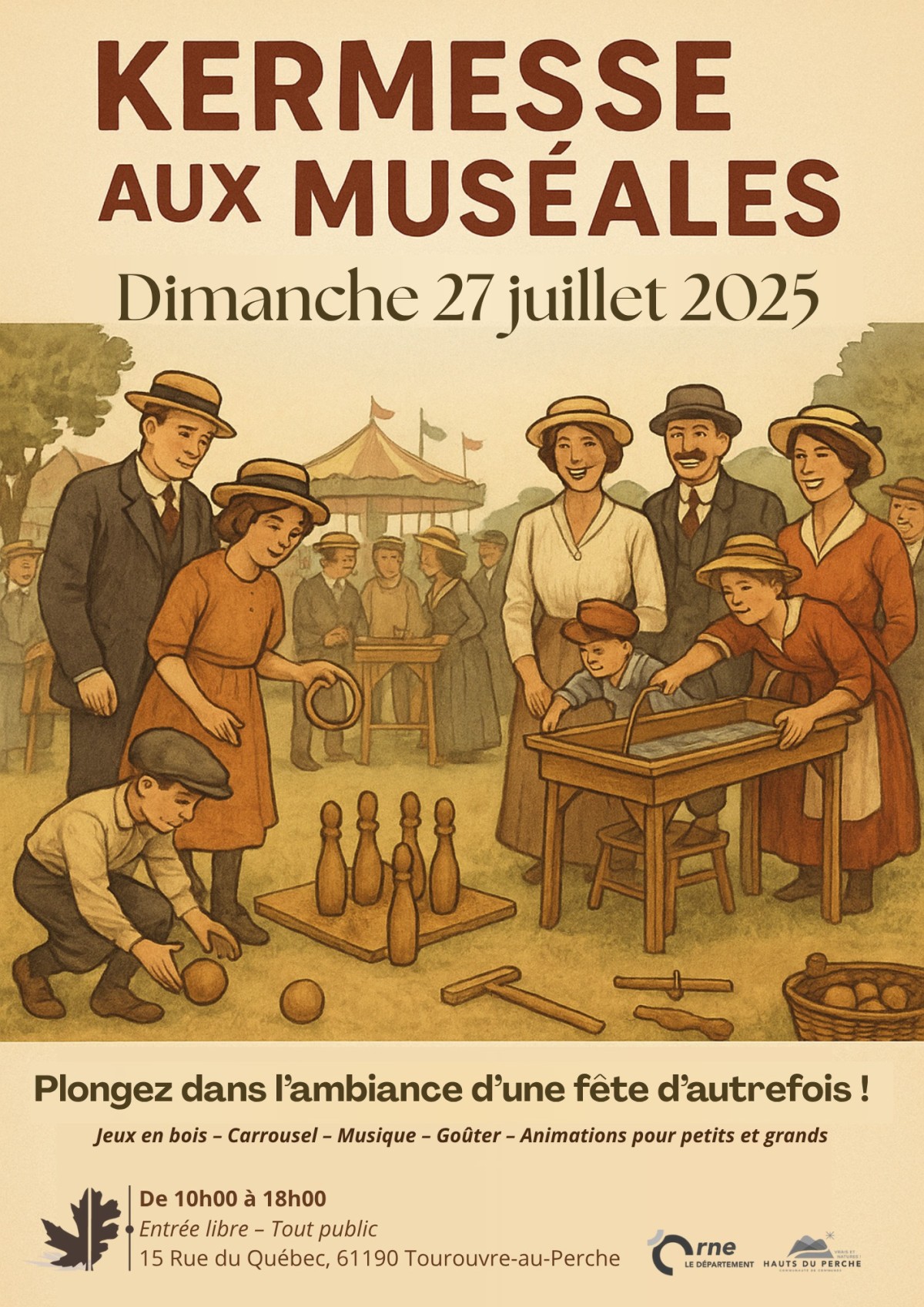 Kermesse 27 juillet Tourouvre | ©Les Muséales Kermesse 27 juillet Tourouvre | ©Les Muséales