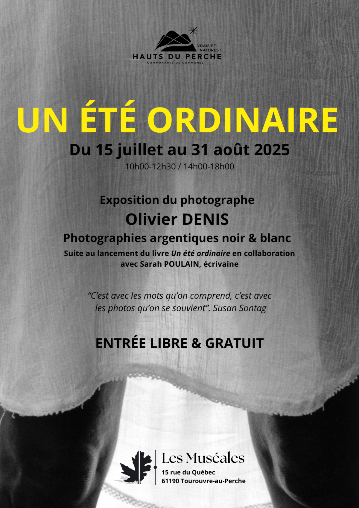 Affiche "un été ordinaire" expo - 1 | ©LesMuséales