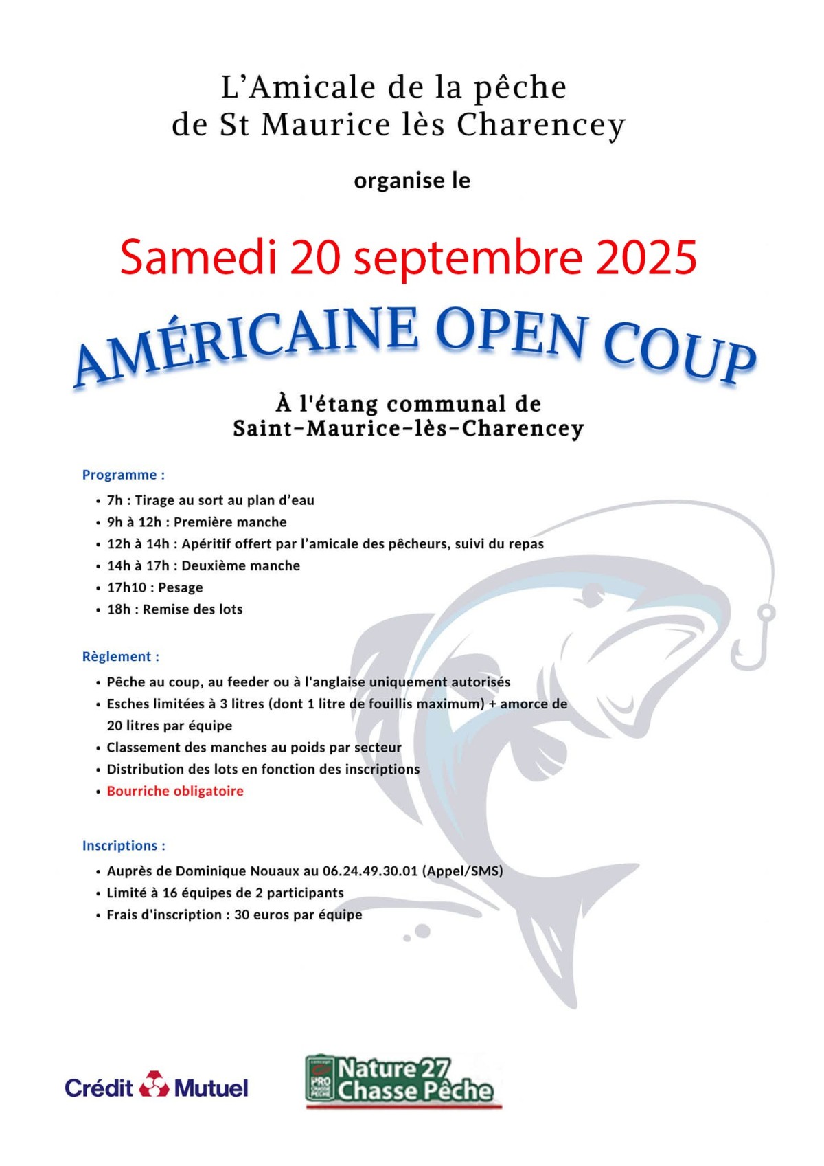 americaine open coup 2025 | ©AmicalPêcheurssaintMaurice
