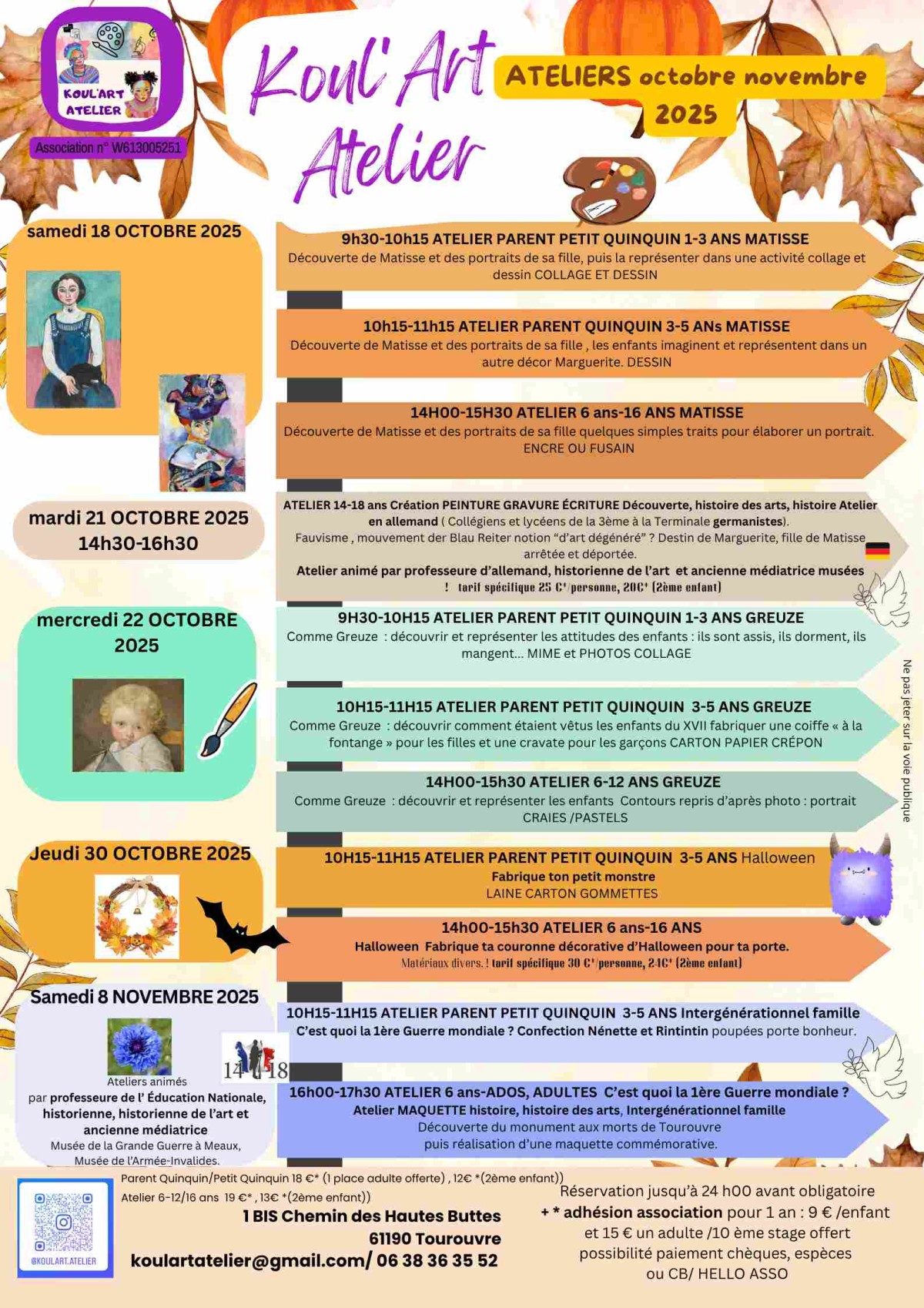2025 automne affiche Koul Art Atelier(1)-compressed | ©Koul'Art Atelier