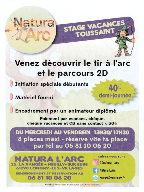 Stage toussaint Natura l'Arc | ©Natura L'Arc Stage toussaint Natura l'Arc | ©Natura L'Arc
