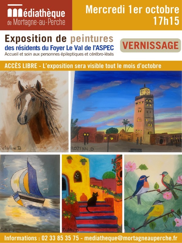 1 au 31 octobre Expo médiathèque | Médiathèque 1 au 31 octobre Expo médiathèque | Médiathèque
