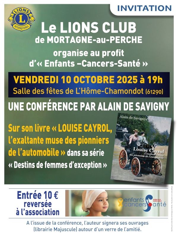 INVITATION CONFERENCE Louise Cayrol L'Hôme-Chamondot-compressed | ©Le Lions Club de Mortagne au Perche INVITATION CONFERENCE Louise Cayrol L'Hôme-Chamondot-compressed | ©Le Lions Club de Mortagne au Perche