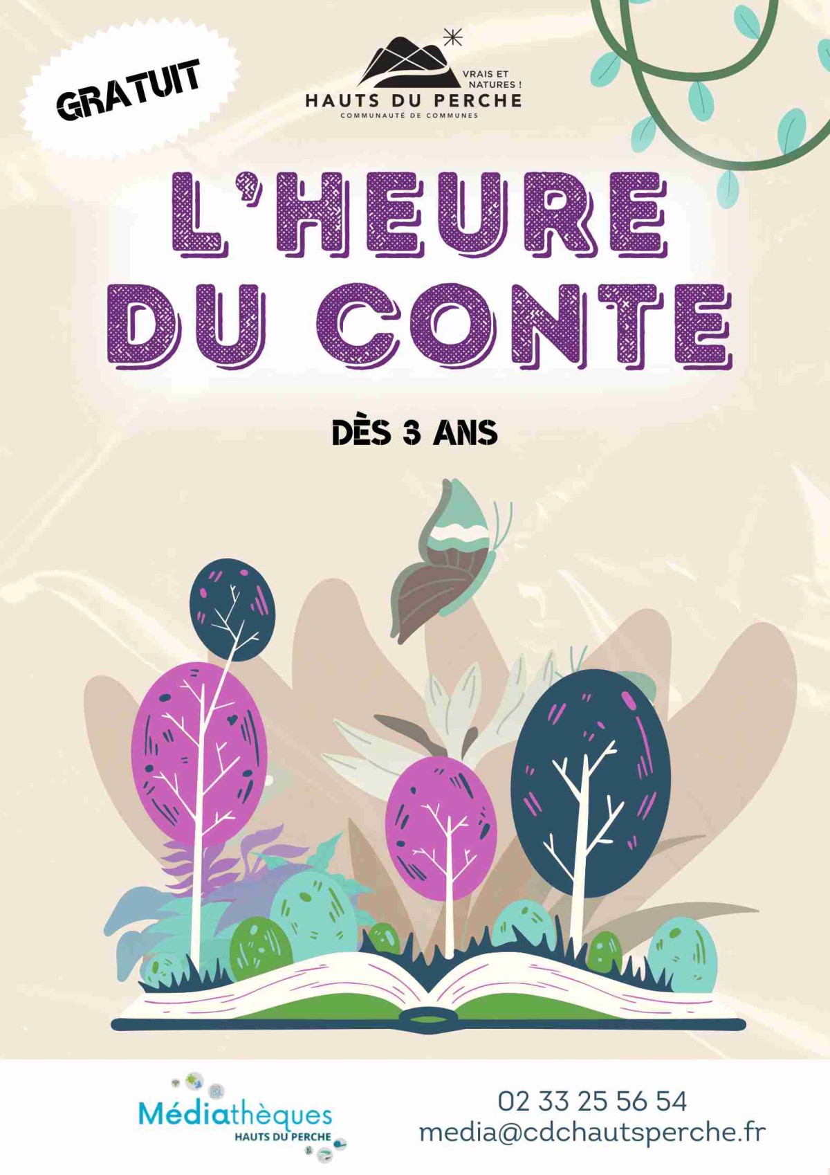 Heure du conte  | ©Médiathèquesdeshautsduperche